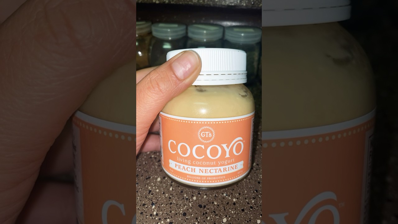 GTS Cocoyo Peach Nectarine Living Coconut Yogurt review/taste test