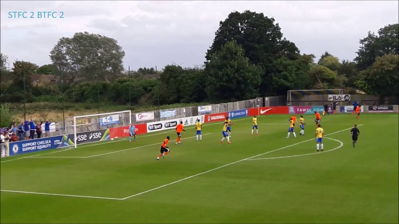 Connor Hubble scores against Staines Town