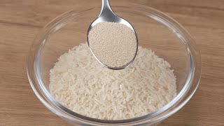 An old recipe forgotten by everyone! I mixed yeast with rice and loved the result.
