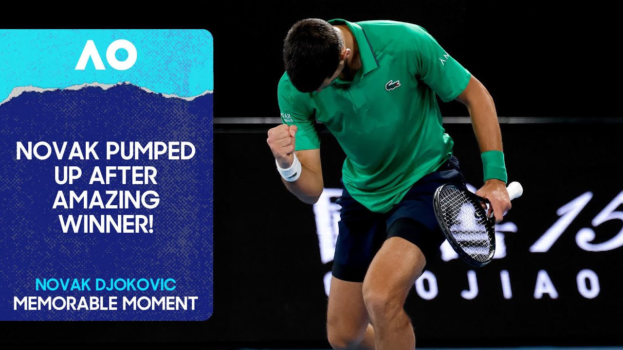 Novak Djokovic is Pumped After this Winner! | Australian Open 2026 First Round