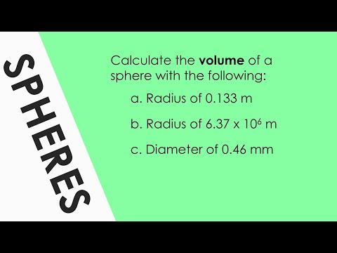 Surface area and volume of a sphere - Worked Example B