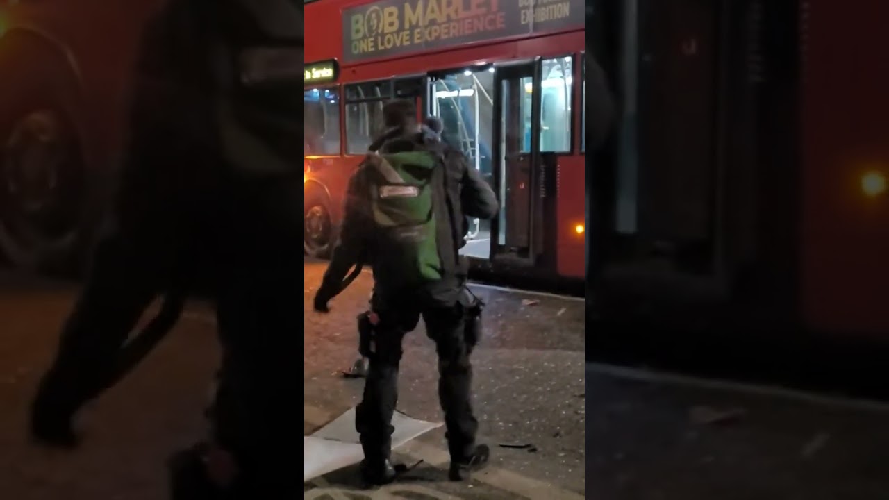 Car Smashes into Bus 