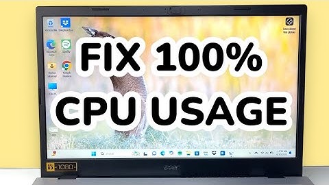 How To Fix 100% CPU Usage Windows 11 / 10