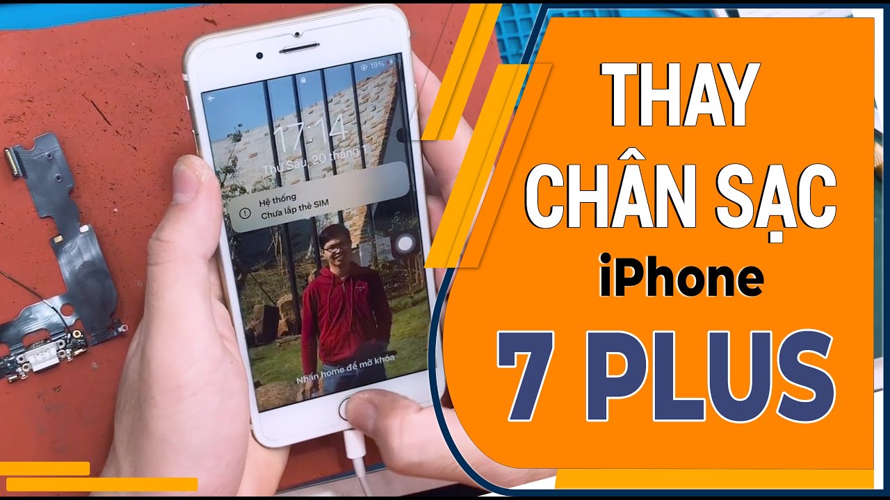 Thay chân sạc iPhone 7 Plus - Replace iPhone 7 Plus charging port - YouTube
