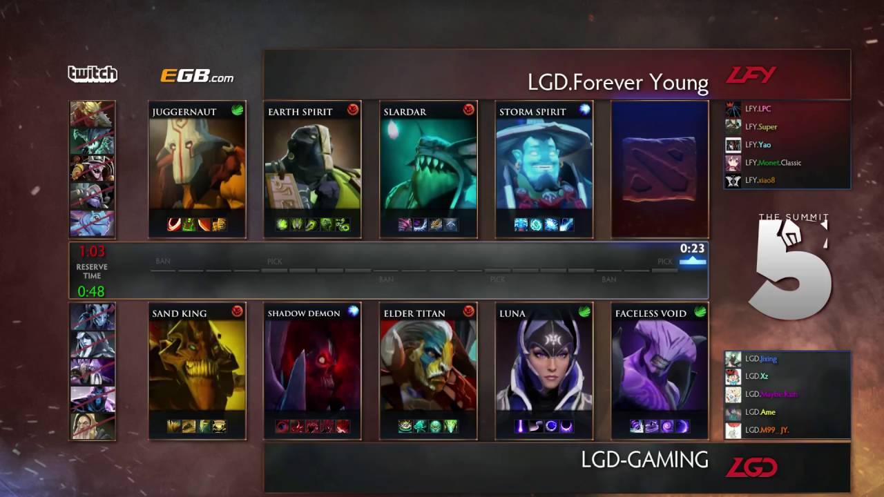 LGD.FY vs LGD Game 2 - The Summit 6 China Qualifiers - Xyclopzz & AdmiralBulldog
