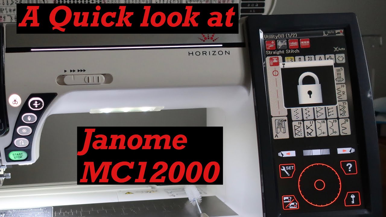 Janome MC12000 Overview