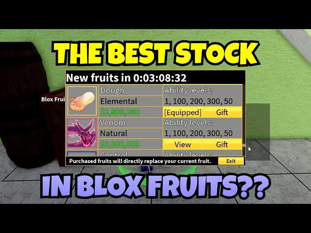 This is Literally The Best Stock i've EVER seen in Blox fruits