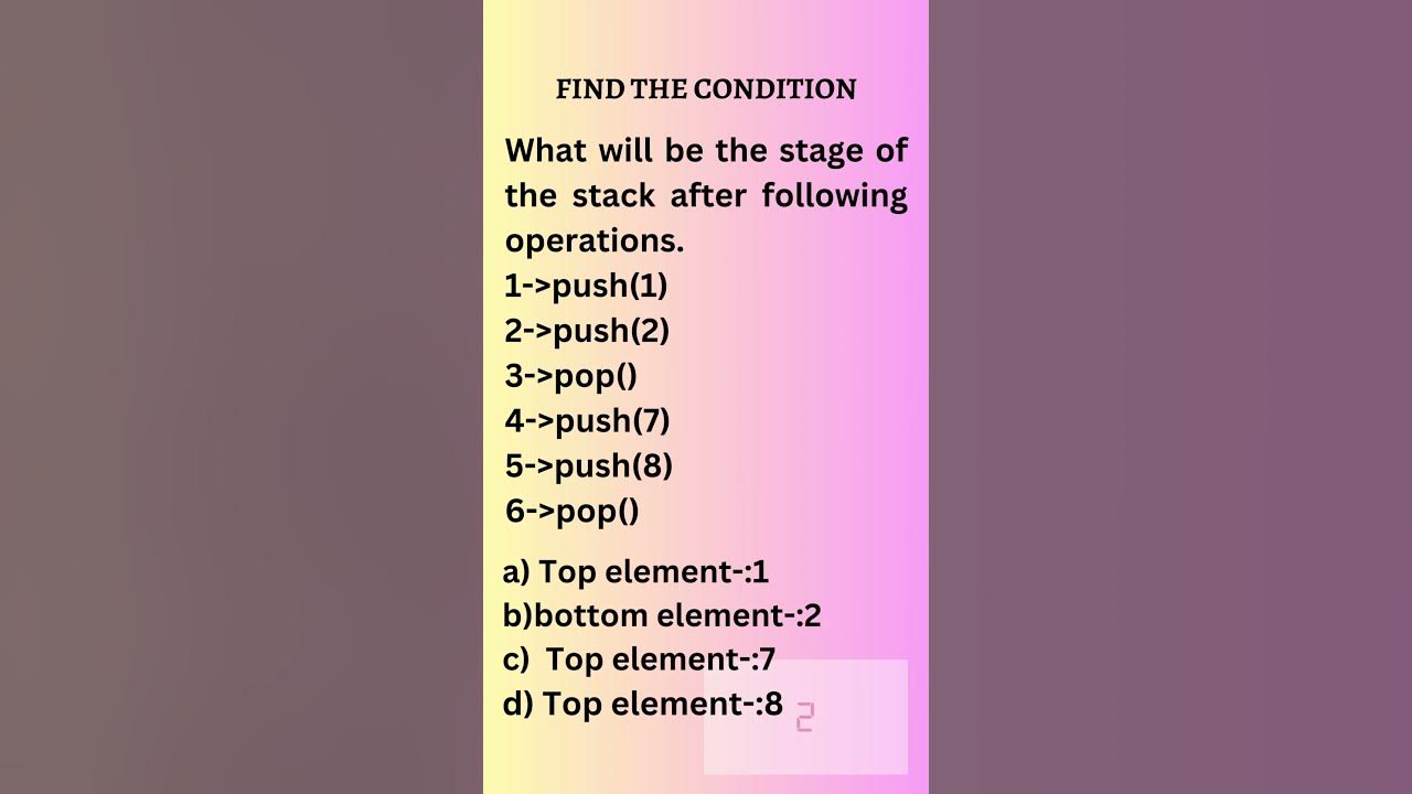 Programming prob ques3 stacks stack operations youtube