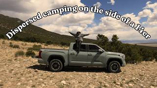 Dispersed camping on the side of a 14er just outside of Sand Dunes National Park