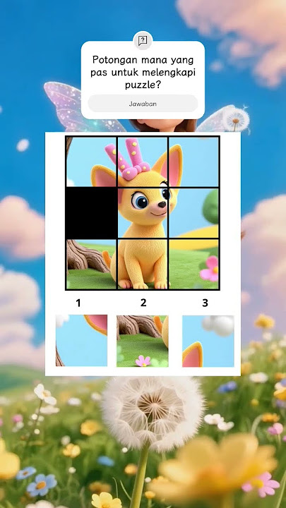 Puzzle mana yang benar untuk melengkapi gambar? #tebakan #harusberanda #beranda​​ #subscribe​​