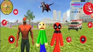 Süper Kahraman Boldi Çöp Adam - Baldi Stickman Game Gangstar Crime Android Gameplay