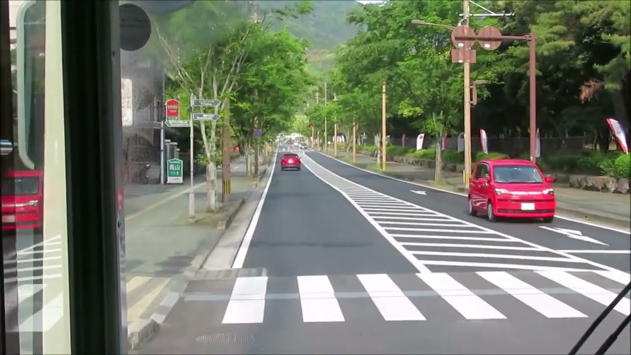 亀の井バス426　別府駅西口⇒スギノイパレス　前面展望動画