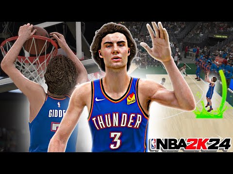 Going for 18 DIMES with JOSH GIDDEY in NBA 2K24 PlayNow Online...