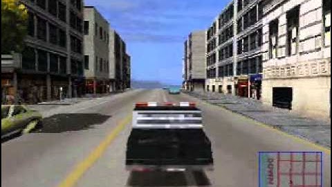 Driver (PS1) Driving Low Poly Traffic Cars as The Player Car