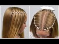 2  Half up half down hairstyles with elastics ★ Back to School 2019★Little girls hairstyles #85 #LGH
