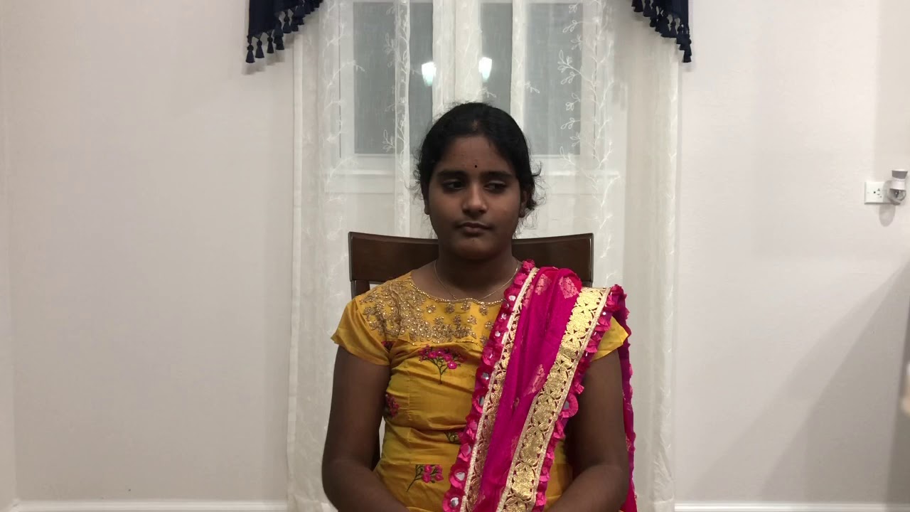 Snikitha Lakkireddy singing to participate in Kalapeet Talent Hunt 2020 ...