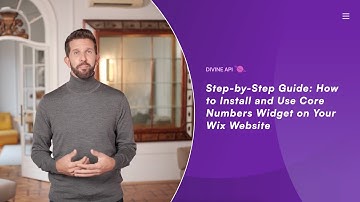 How to Embed Core Numbers Widget on Wix Website | Divine API