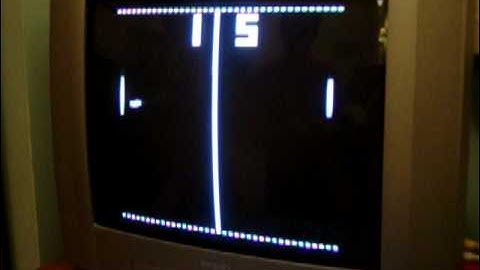 Pong - retro tennis, soccer and squash TV game in a CPLD.