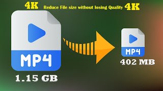 Compress Large Video Without Loss Quality (4K) - Bangla