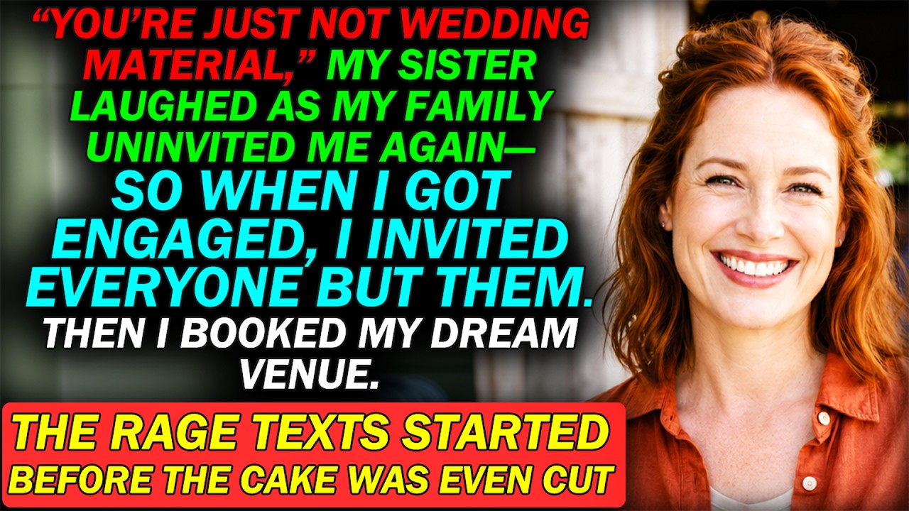 At my own wedding, I was standing at the gate in my dress when my mother and sister showed up. They didn't come to celebrate. They came because the bakery they'd booked for my cousin's wedding had...