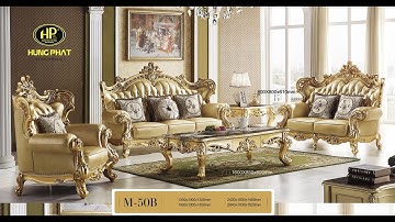 Ghế Sofa Tân Cổ Điển Da Bò Thật 100% Nhập Khẩu Đẳng Cấp Nhất TPHCM