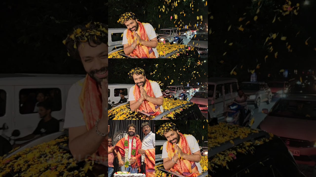 Adithya Om After elimination Grand welcome celebration | Adithya Om interview || Telugucinema Looks