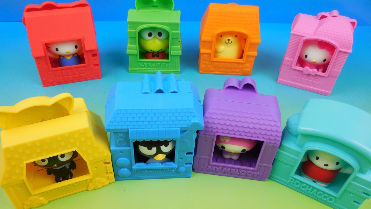 SANRIO HELLO KITTY SET OF 8 McDONALDS 2016 HAPPY MEAL COLLECTION VIDEO REVIEW