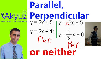 Parallel, Perpendicular or neither