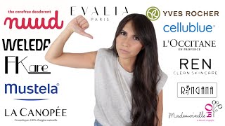 La verite sur Nuud Weleda Mustela Fkare Cellublue Ringana Ren Yves rocher Mademoiselle bio