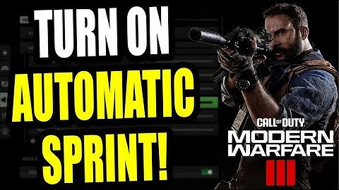 How to TURN ON Automatic Sprint on MW3 For Beginners! MW3 TURN ON Automatic Sprint on PS5!