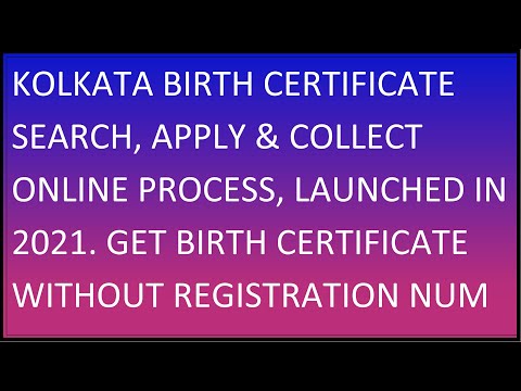 ?Kolkata Birth Certificate Application Online With/Without Registration Number 2022 Quick Method