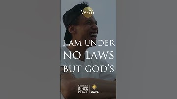 💫Workbook Lesson 76: I am under no laws but God’s. #acourseinmiracles #acim #innerpeace #love