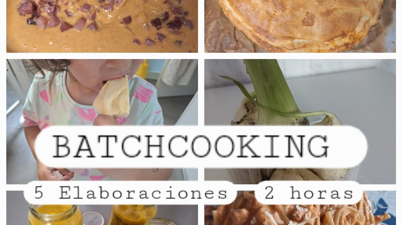 BATCH COOKING de APROVECHAMIENTO 🥭🍉 5 recetas en 2 horas SIN gastar nada / Ahorra tiempo y dinero
