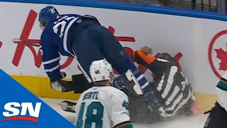 Ondrej Kase Scores On Breakaway For First As Maple Leaf, Collides With Referee After Goal