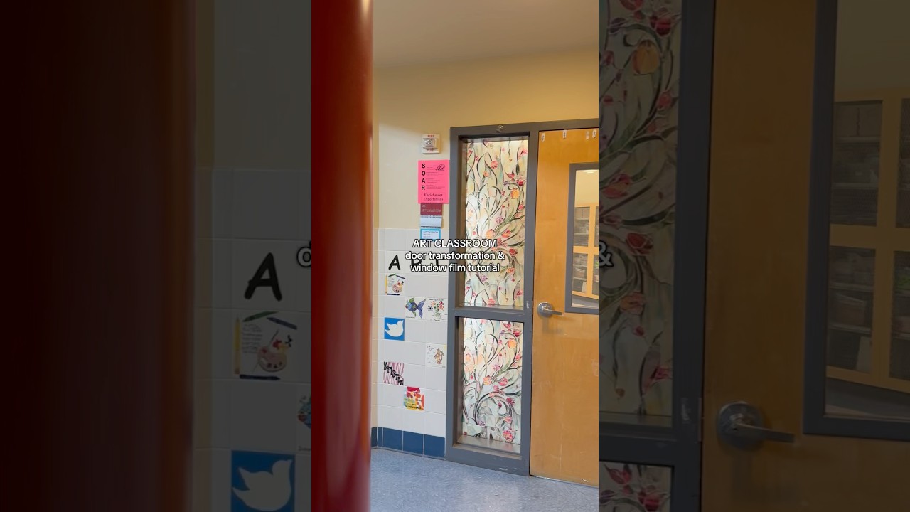 Door Transformation: stained glass window tutorial 