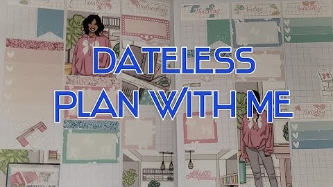 Plan With Me (Print Pression B6 Planner) Dateless Planning Week 1