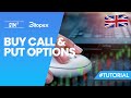 Bitopex tutorial  buy call and put options  english