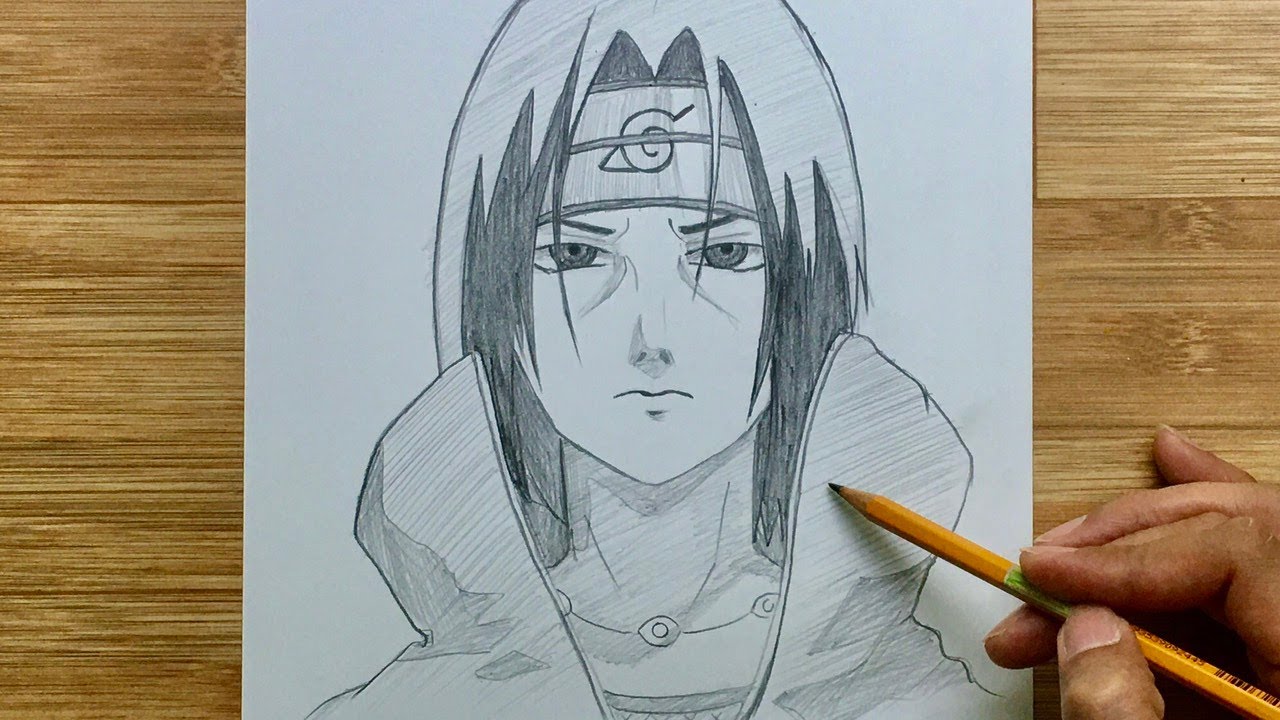 how to draw Anime - How to draw itachi Uchiha (naruto) sketch ...