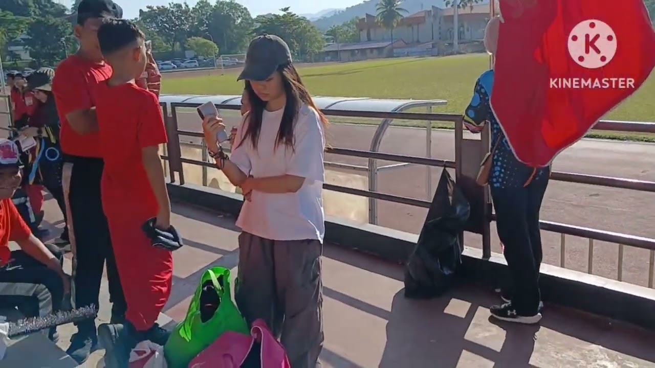 Aktviti sukan sekolah sk tanjung aru 1 di stadium mini penampang