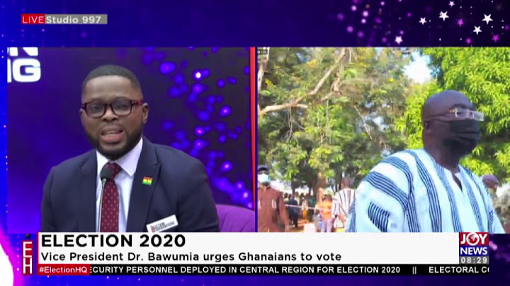 Election 2020: Vice President Dr. Bawumia urges Ghanaians to vote - Election Morning (7-12-20)