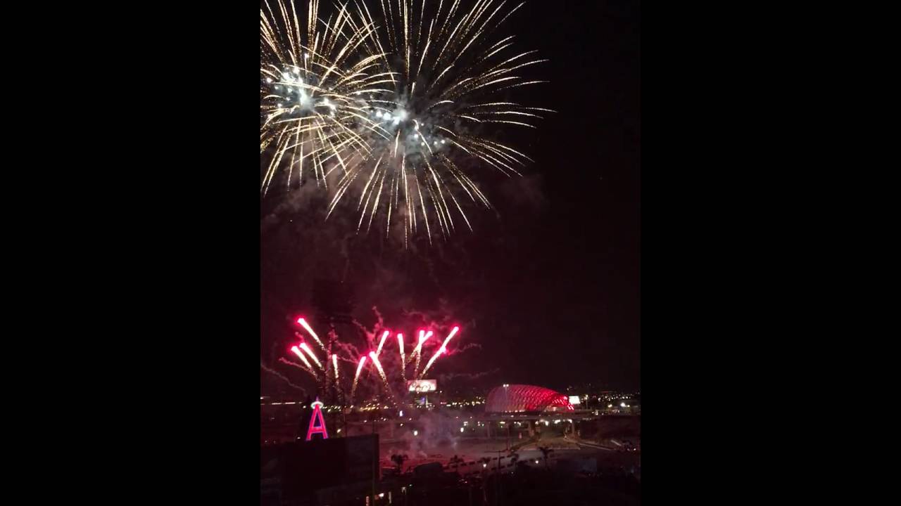 Angel Stadium Fireworks Show YouTube