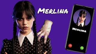 MERLINA  llamada Falsa  Ella quiere hablar contigo call of Merlina #wednesday  #merlina #adam