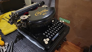 1914-1922 Empire No. 2 typewriter and other thrust action typewriters