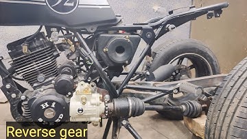 reverse gear box fitted | custom trike motorcycle + car wheels | part 4