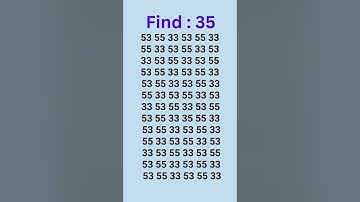 can you find 35 5 seconds? #wordpuzzlegame #game #mathematics #mindbendingquiz #puzzle