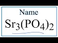 Phosphate Ion and Strontium Compounds