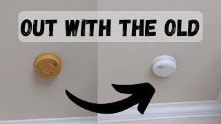 How to replace old hard wired smoke detectors - easy DIY