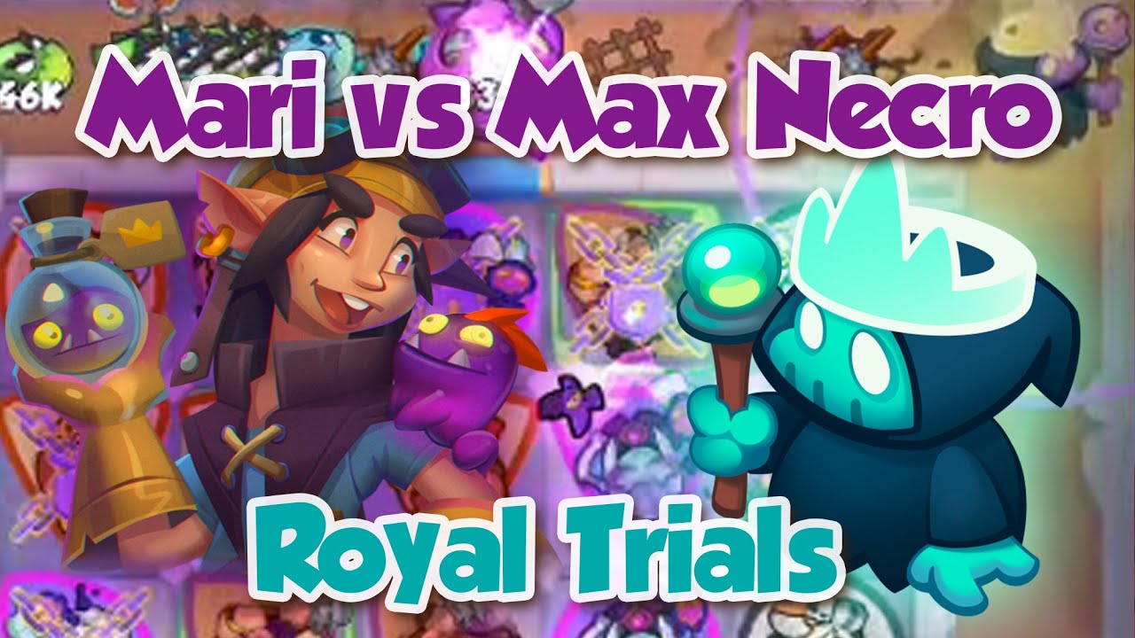Minotaur Mari vs Boreas Max Necro in Royal Trials | Rush Royale