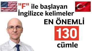 F Ile Başlayan İngilizce Sık Kullanılan Kelimeler