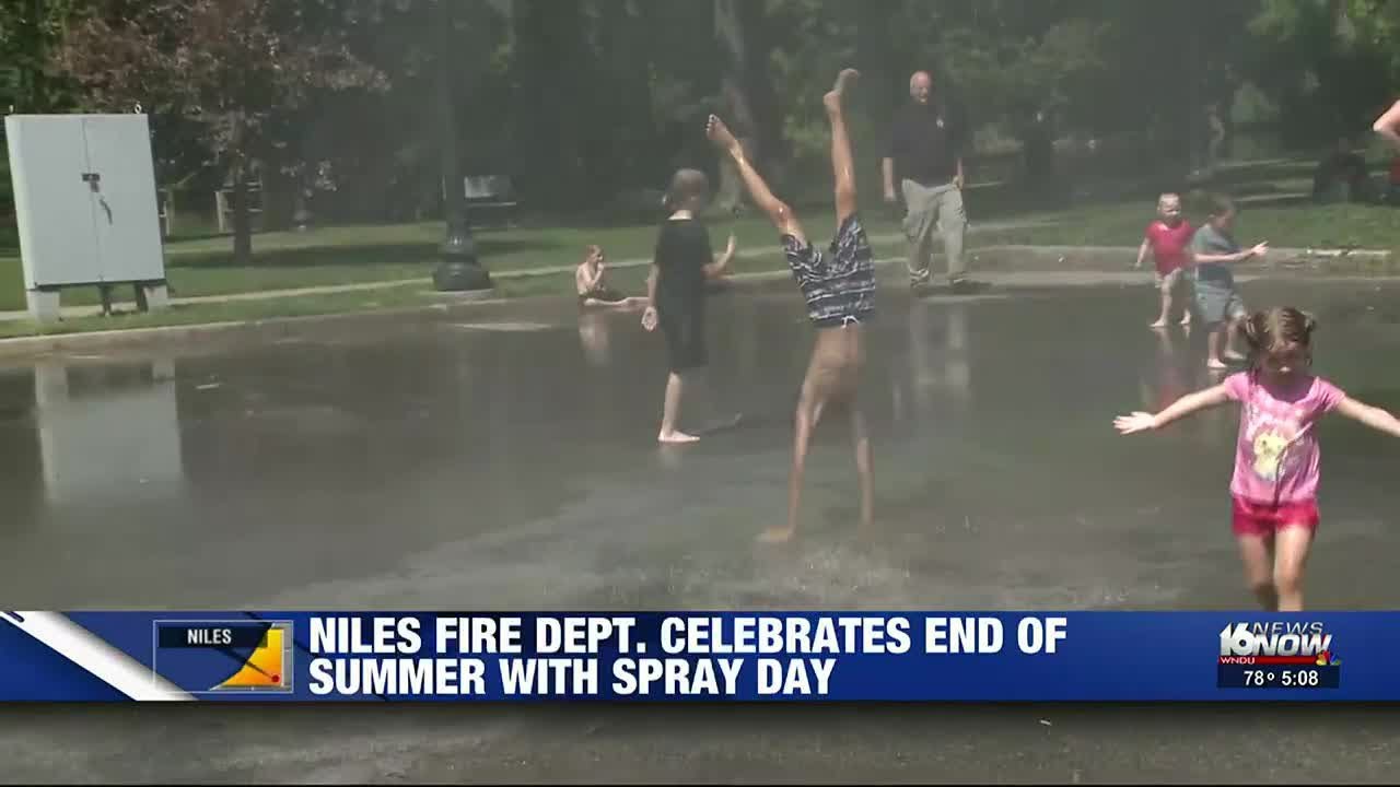 Niles Fire Dept. celebrates end of summer with 'Spray Day' YouTube